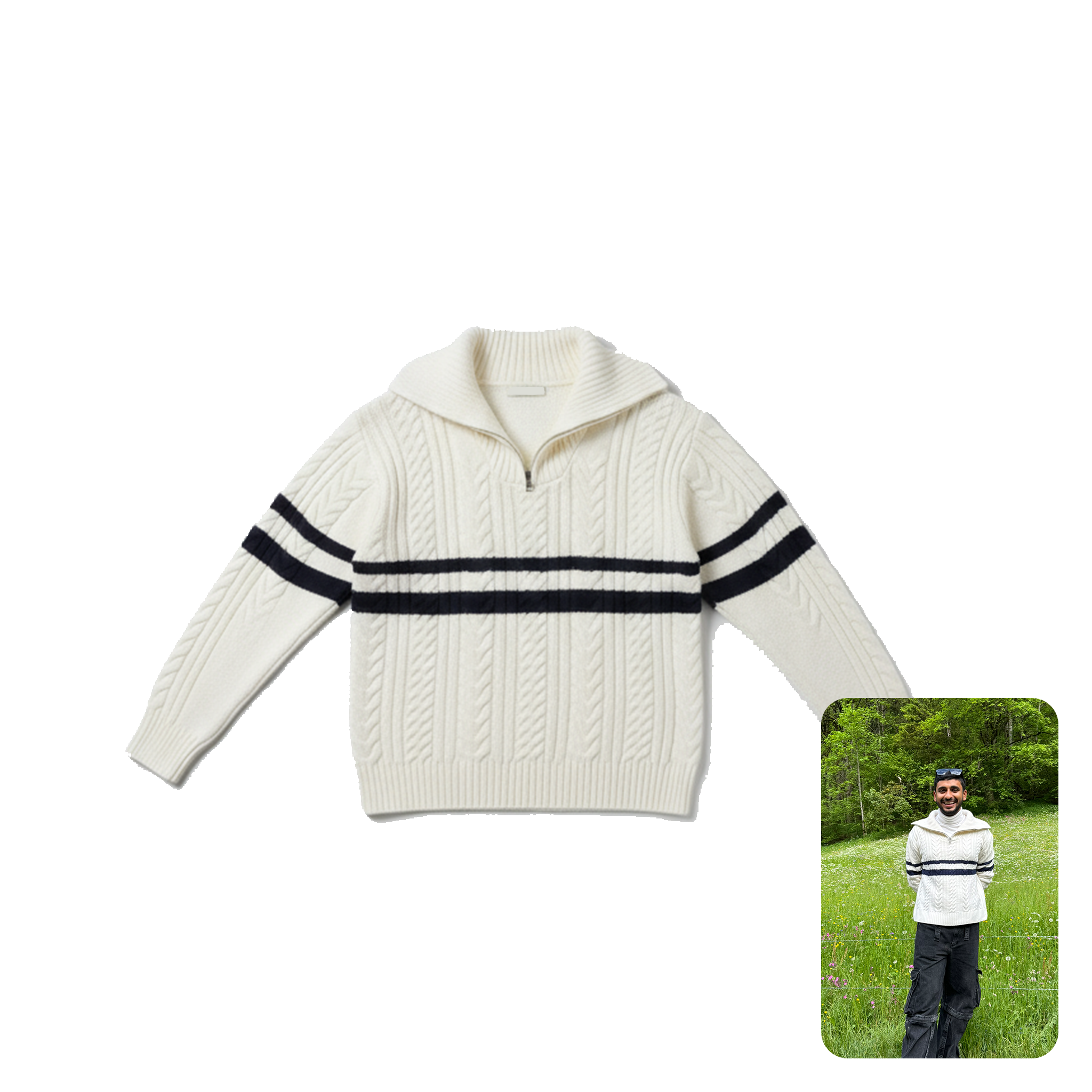 Striped Knit Sweater