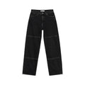 Zara Black Panel Straight Leg Jeans