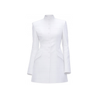 QUA Clothing White Structured Blazer/Dress
