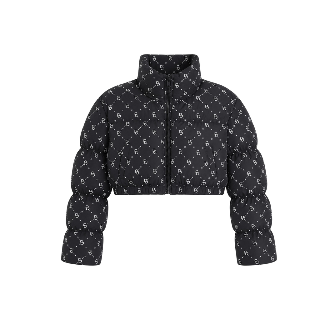 H&M Divided Cropped Monogram Puffer Jacket