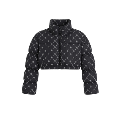 H&M Divided Cropped Monogram Puffer Jacket