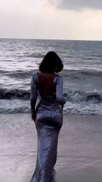 Soky & Soka Paris Sequin Gown