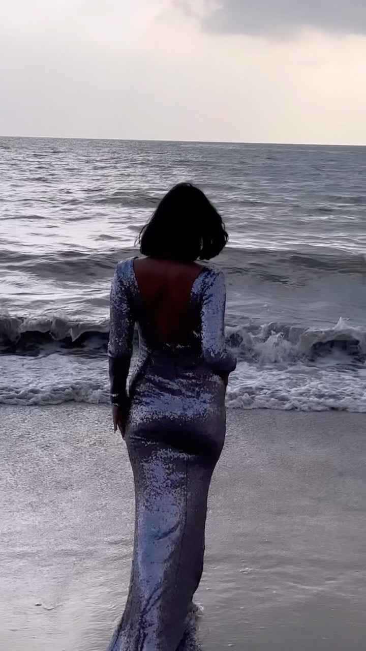 Soky & Soka Paris Sequin Gown