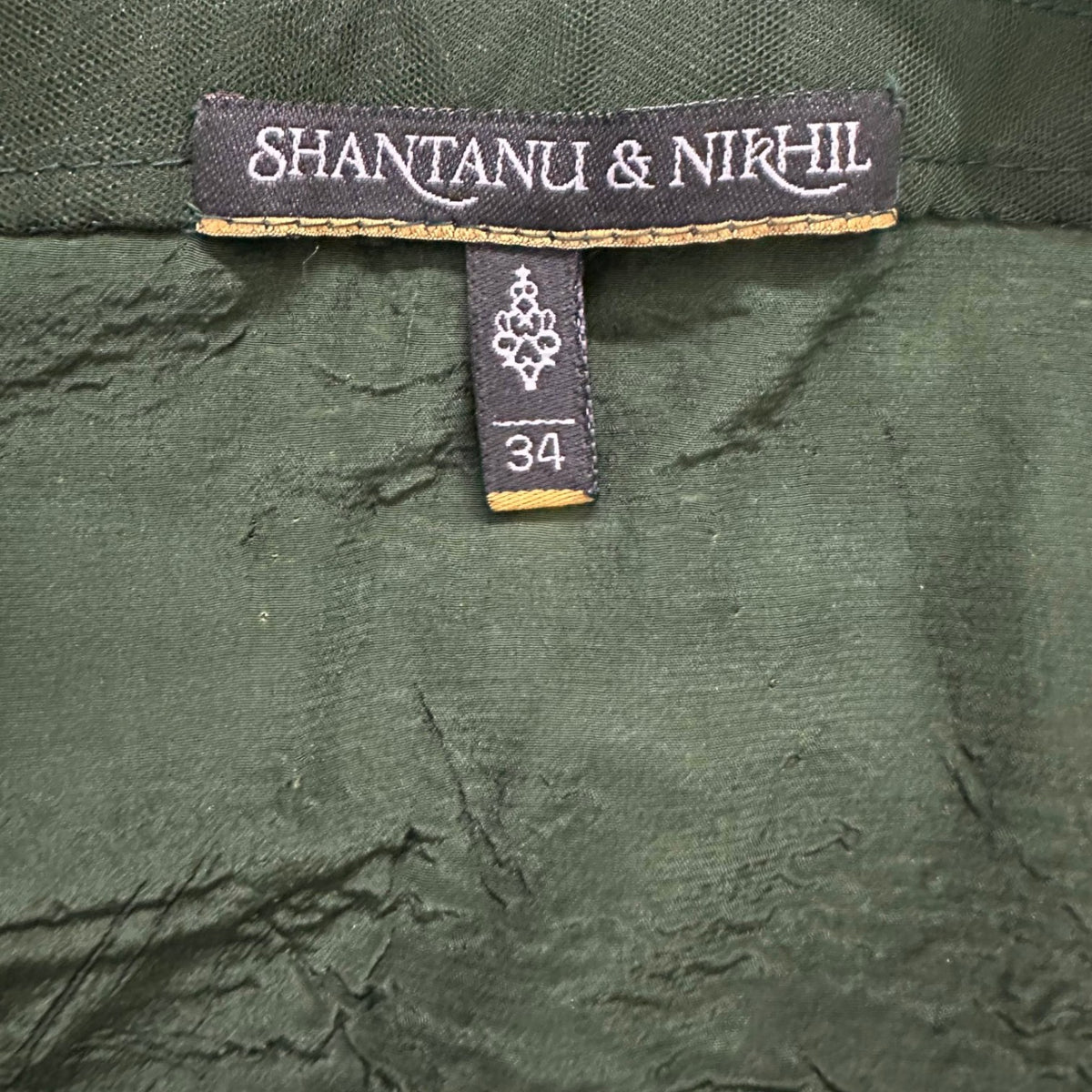 Shantnu Nikhil Forest Green Lehenga