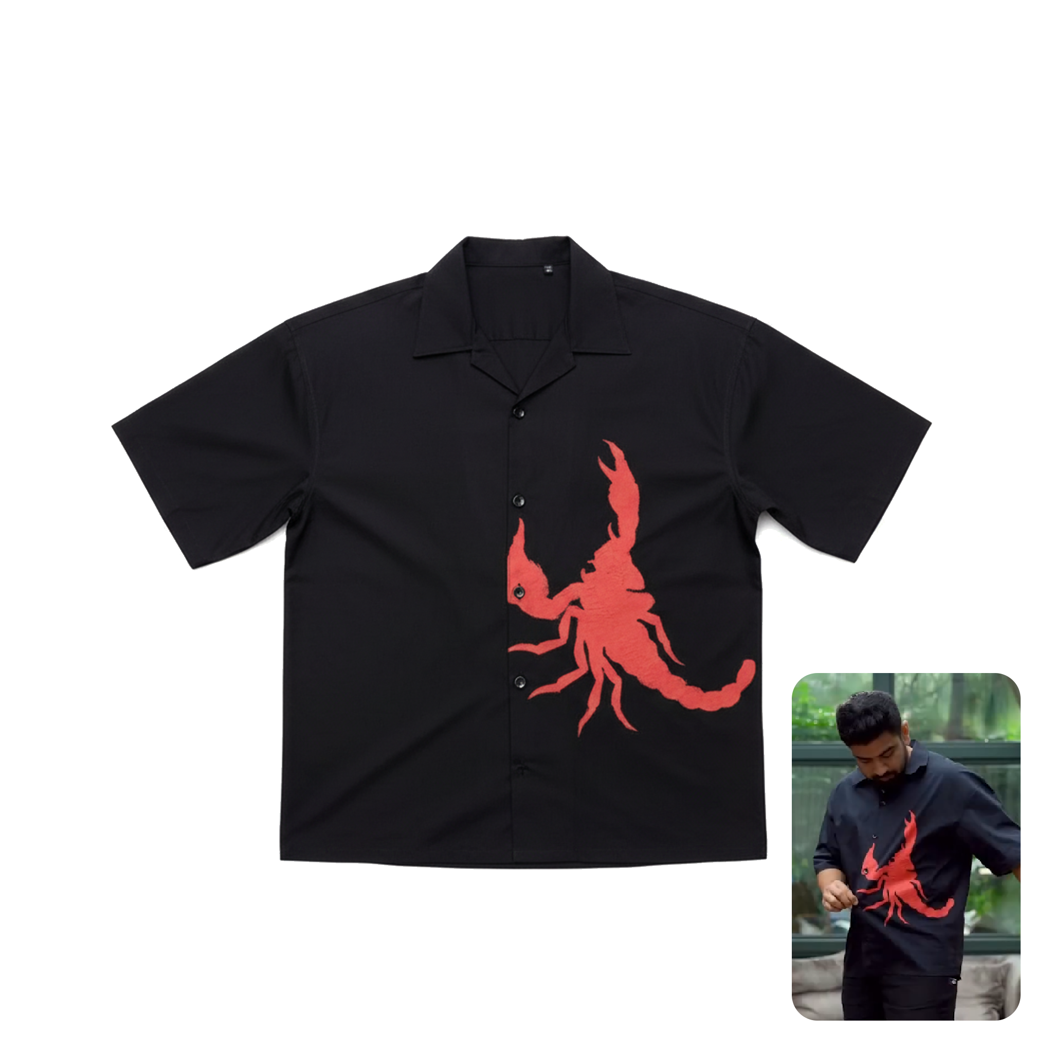 Blah Blah Blah Scorpion Black Shirt