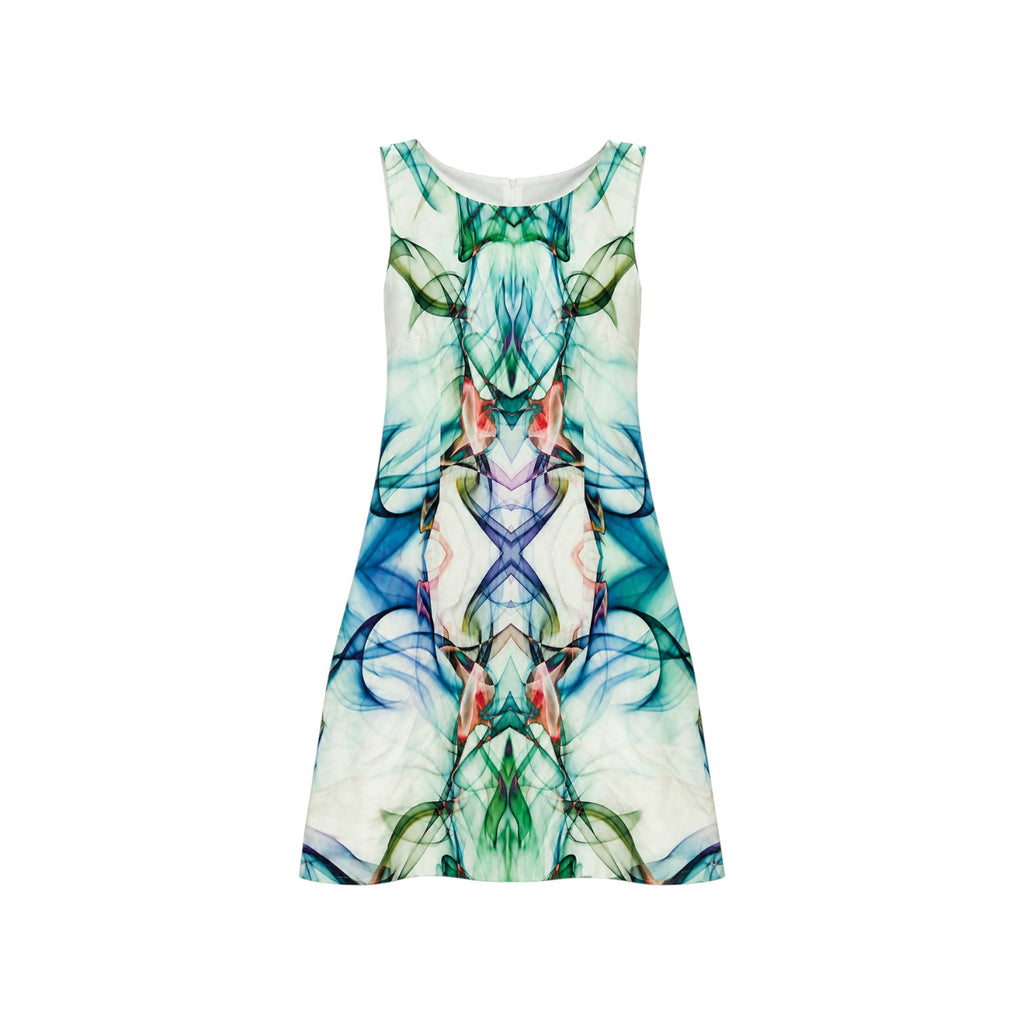 Forever New Abstract Sleeveless Printed Dress