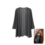 Uniqlo Black Lightweight Open-Front Longline Cardigan