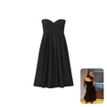 Club Monaco Strapless Pleated Sweetheart Cocktail Dress
