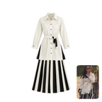 Corpora Studio Organic Cotton Pleated Skirt Co-ord Set