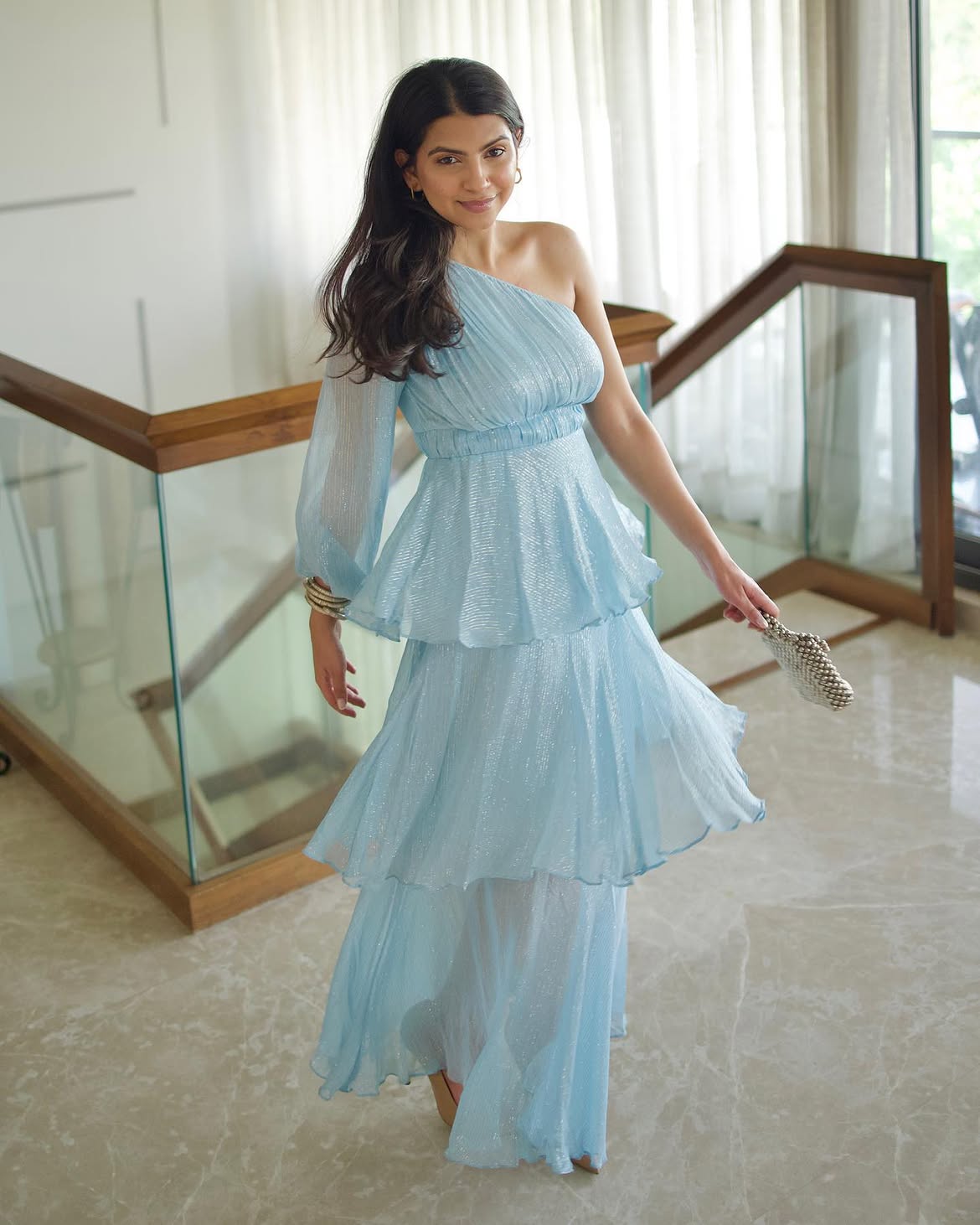 By the Bay One Shoulder Oscar Dress