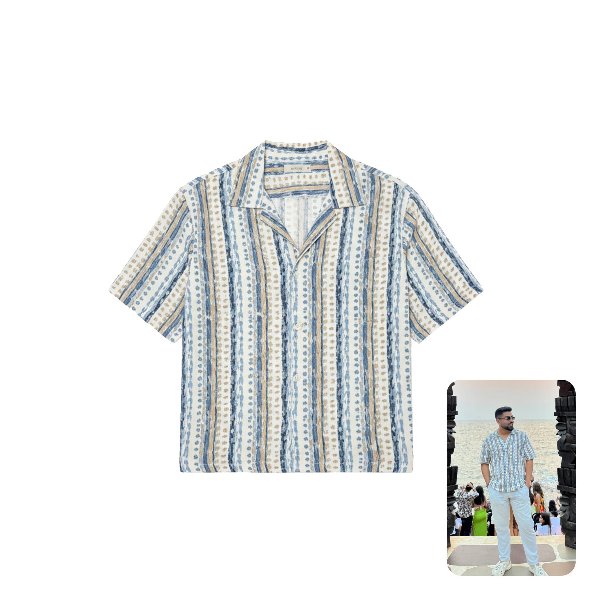 H&M Loose Fit Knit Polo Shirt