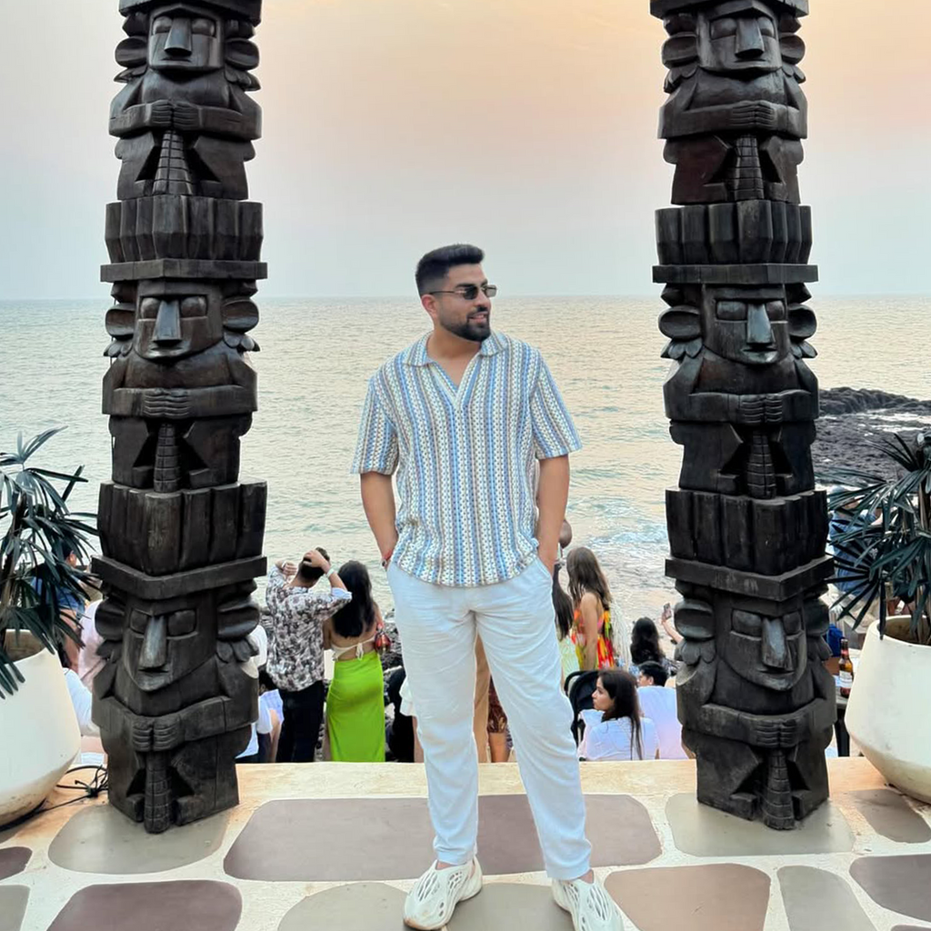 H&M Loose Fit Knit Polo Shirt