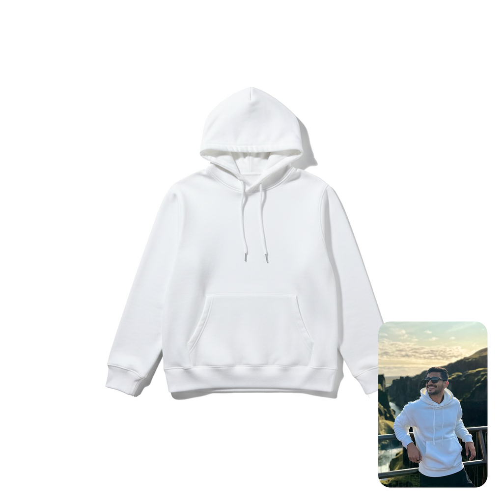 Zara Classic White Hoodie