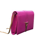 Yves Saint Laurent Chyc Clutch Fuchsia Pink Y Ligne Bag YSL