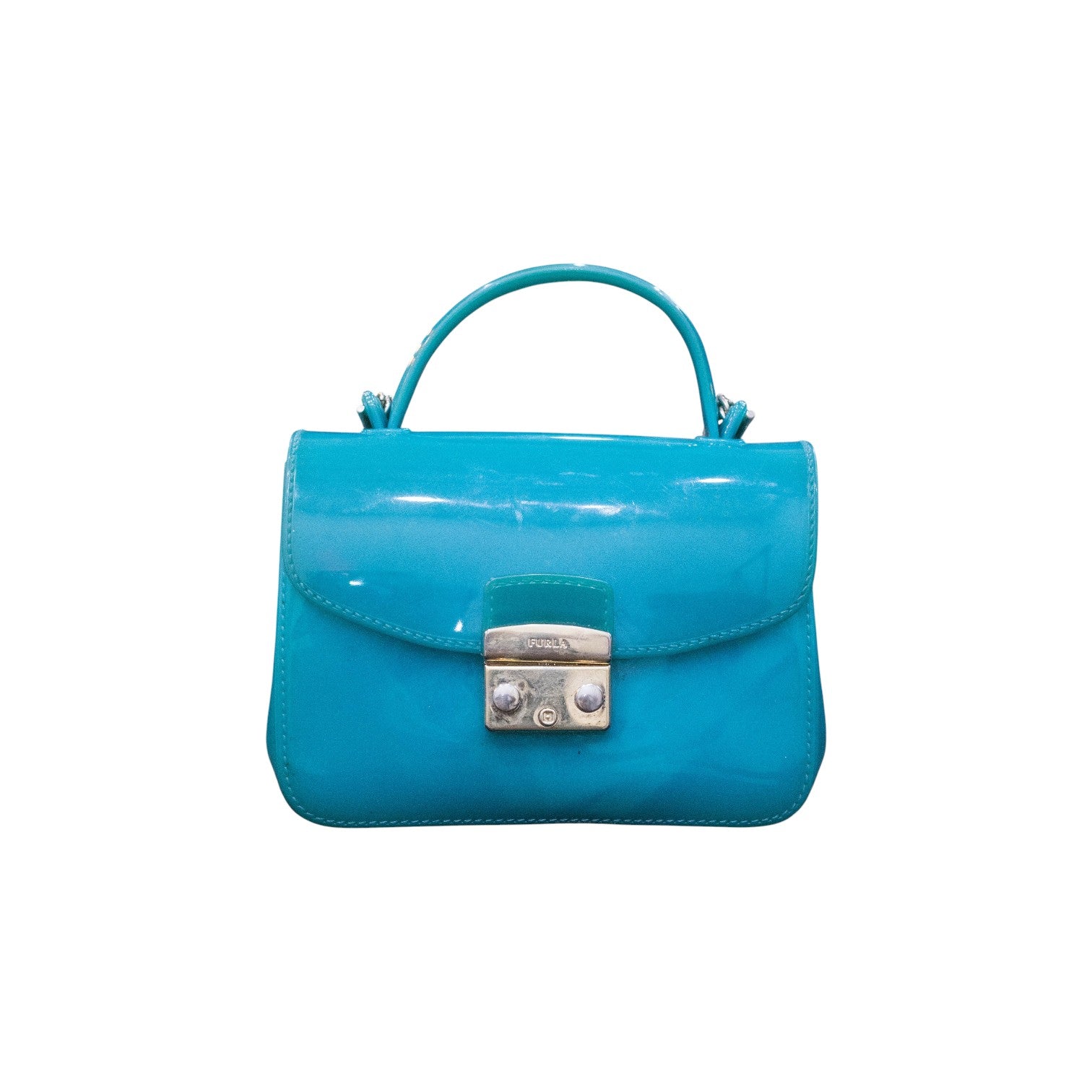Furla Turquoise Candy Metropolis Mini Crossbody Bag