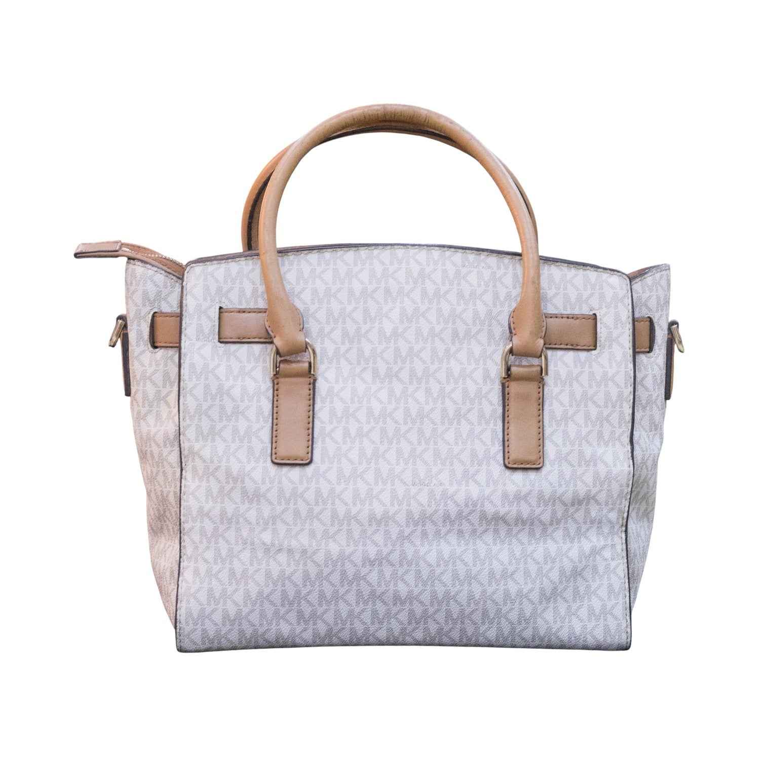 Michael Kors Hamilton Large Logo Tote in Vanilla