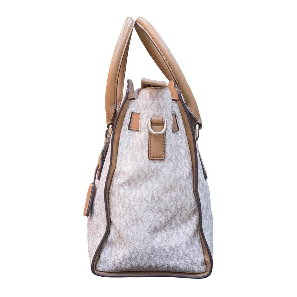 Michael Kors Hamilton Large Logo Tote in Vanilla