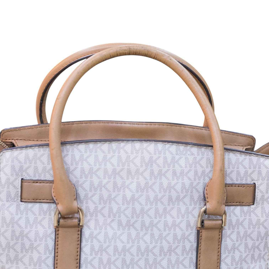 Michael Kors Hamilton Large Logo Tote in Vanilla