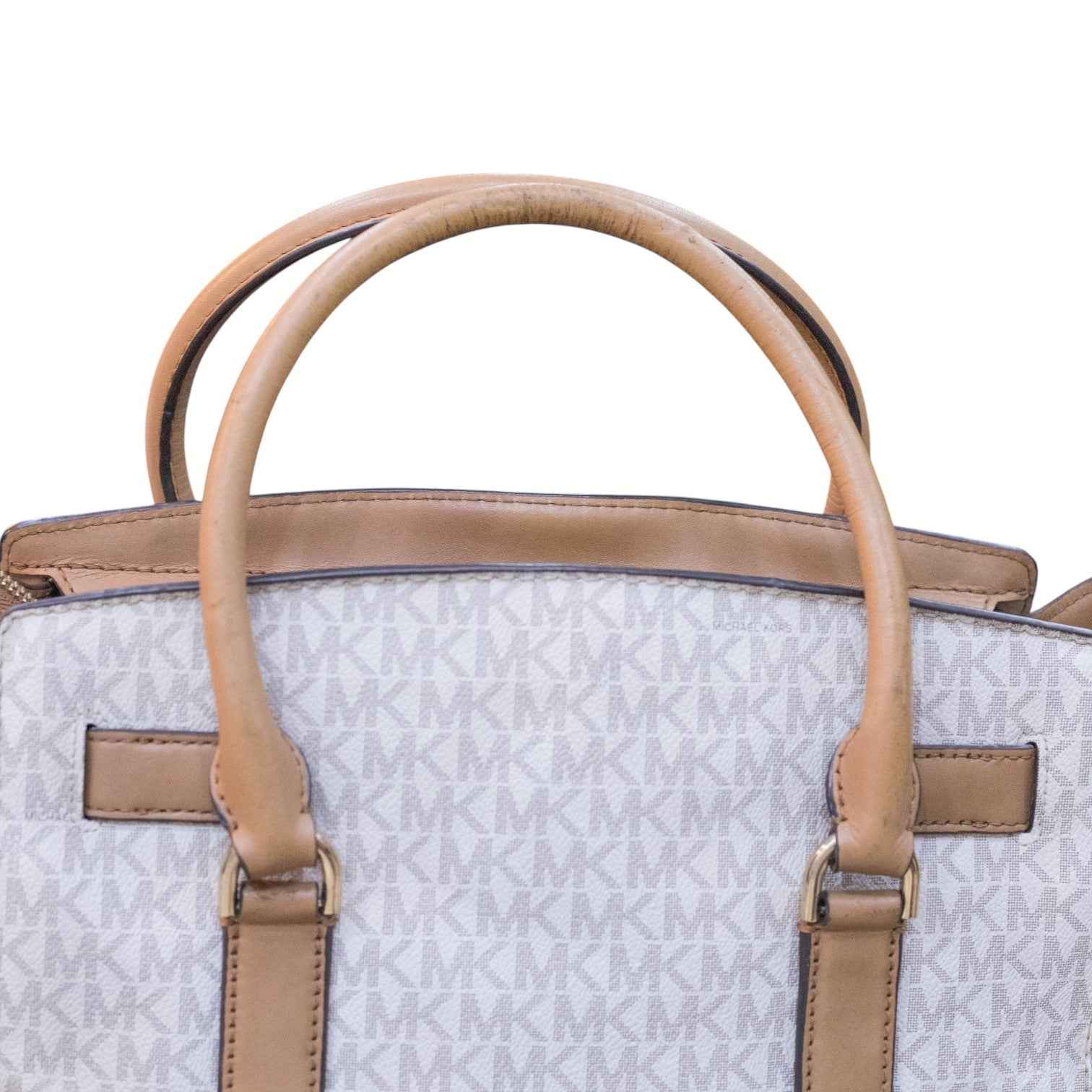 Michael Kors Hamilton Large Logo Tote in Vanilla