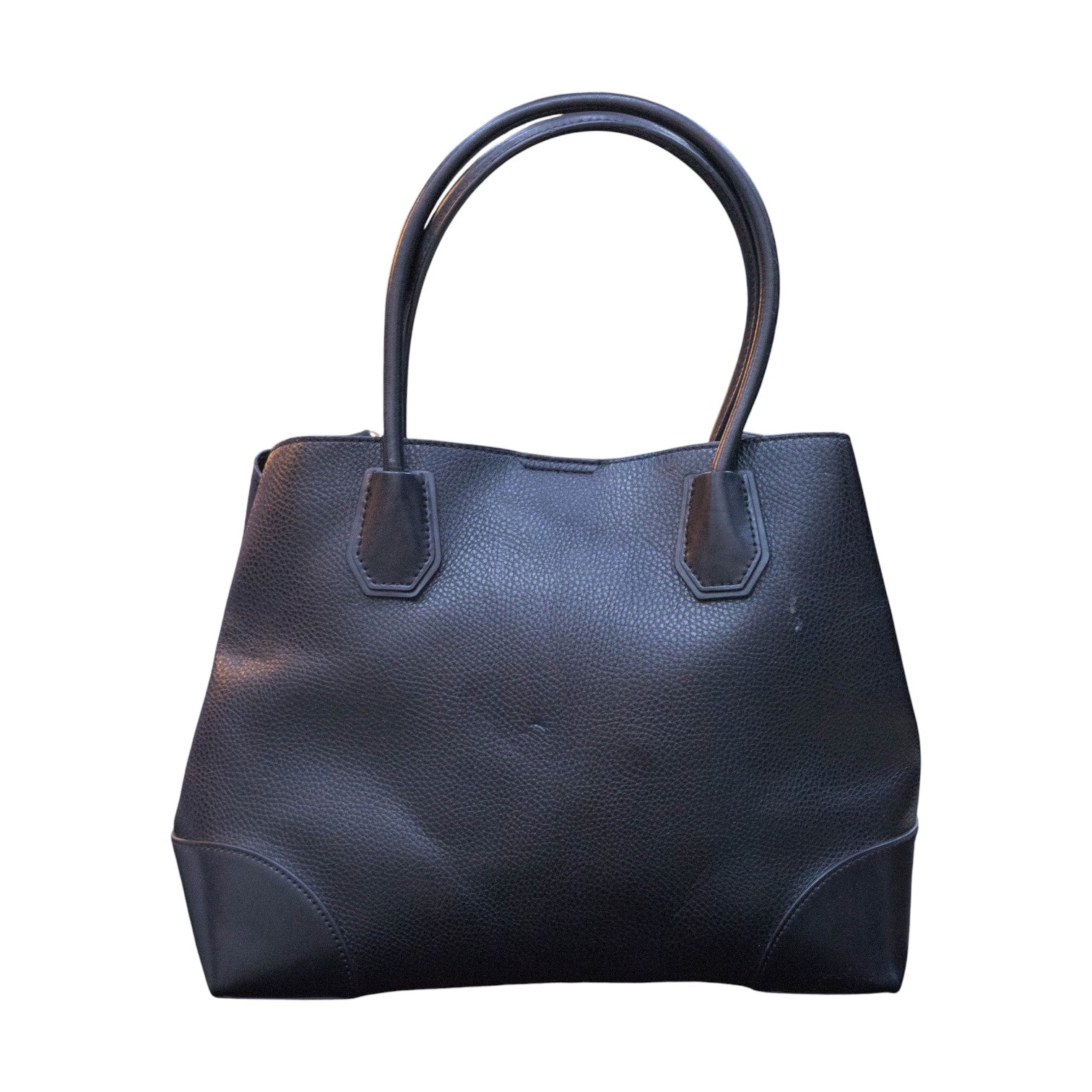Michael Kors Mercer Large Tote Black Pebbled Leather Bag