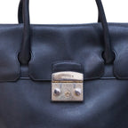 Furla Metropolis Black Medium Satchel Bag
