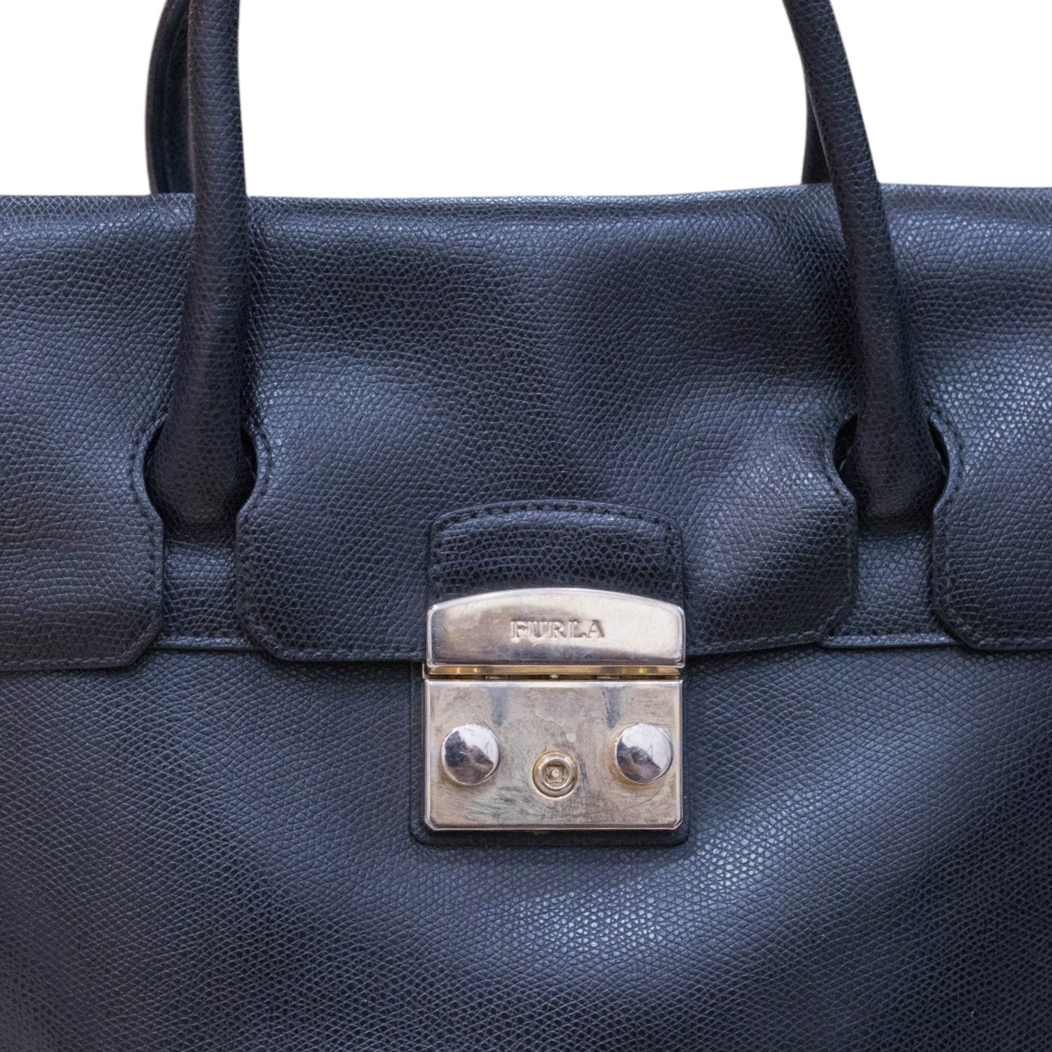 Furla Metropolis Black Medium Satchel Bag