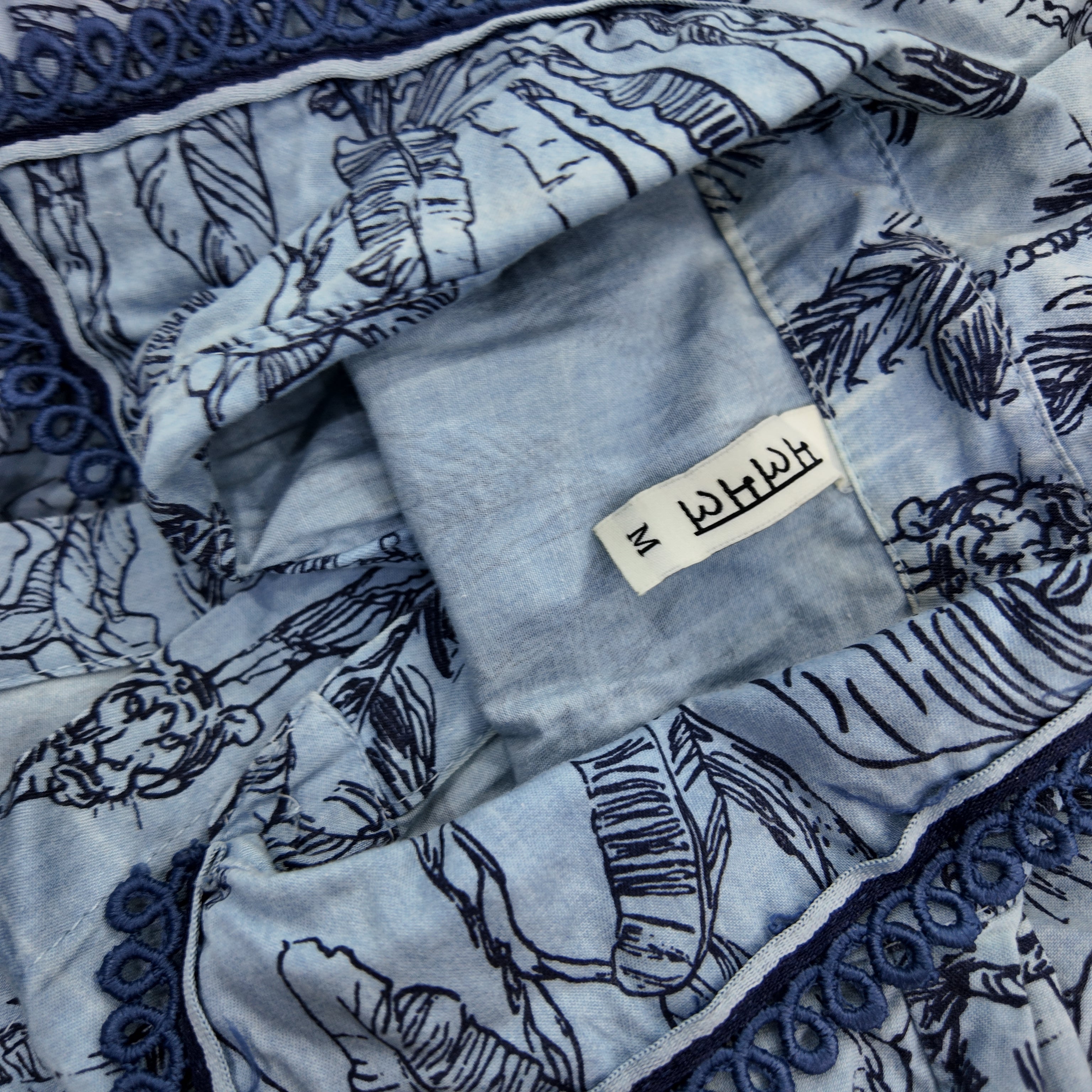 Mulmul Imelda Denim Light Blue Co-ord Set