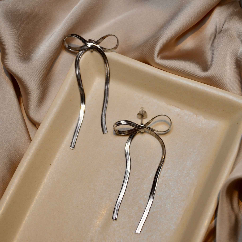 Pack of 2 Bow Earrings - Gold and Silver
