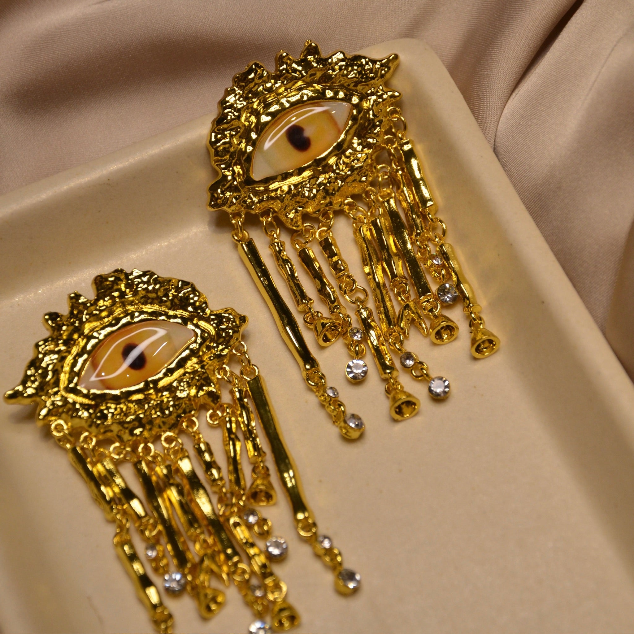 Evil Eye Dangling Earrings
