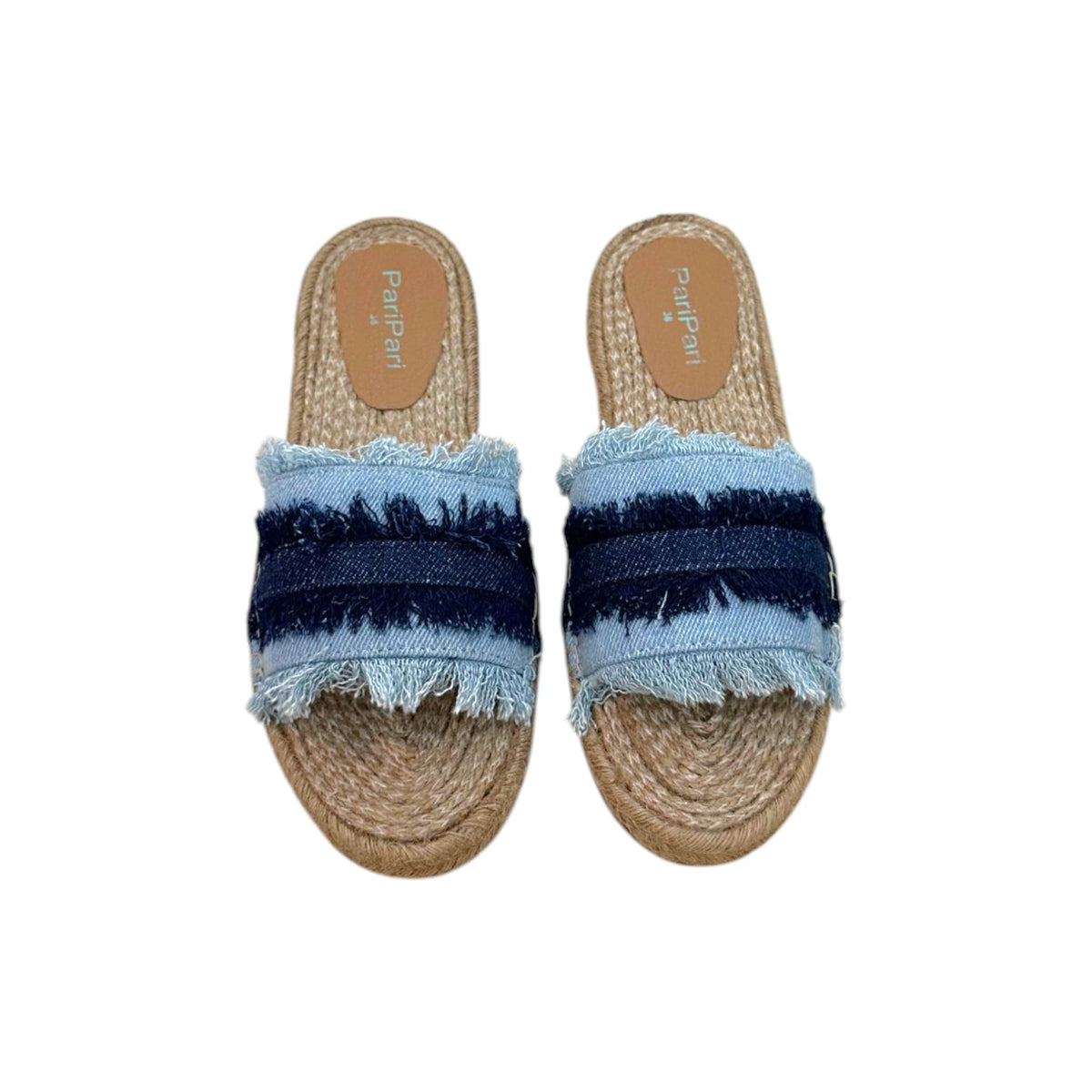 PariPari Saira Denim Sandals Flats