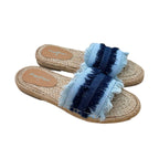 PariPari Saira Denim Sandals Flats