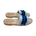 PariPari Saira Denim Sandals Flats