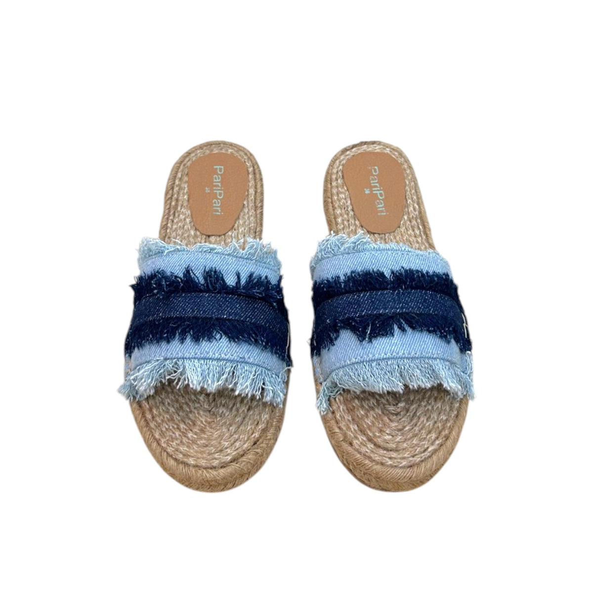 PariPari Saira Denim Sandals Flats
