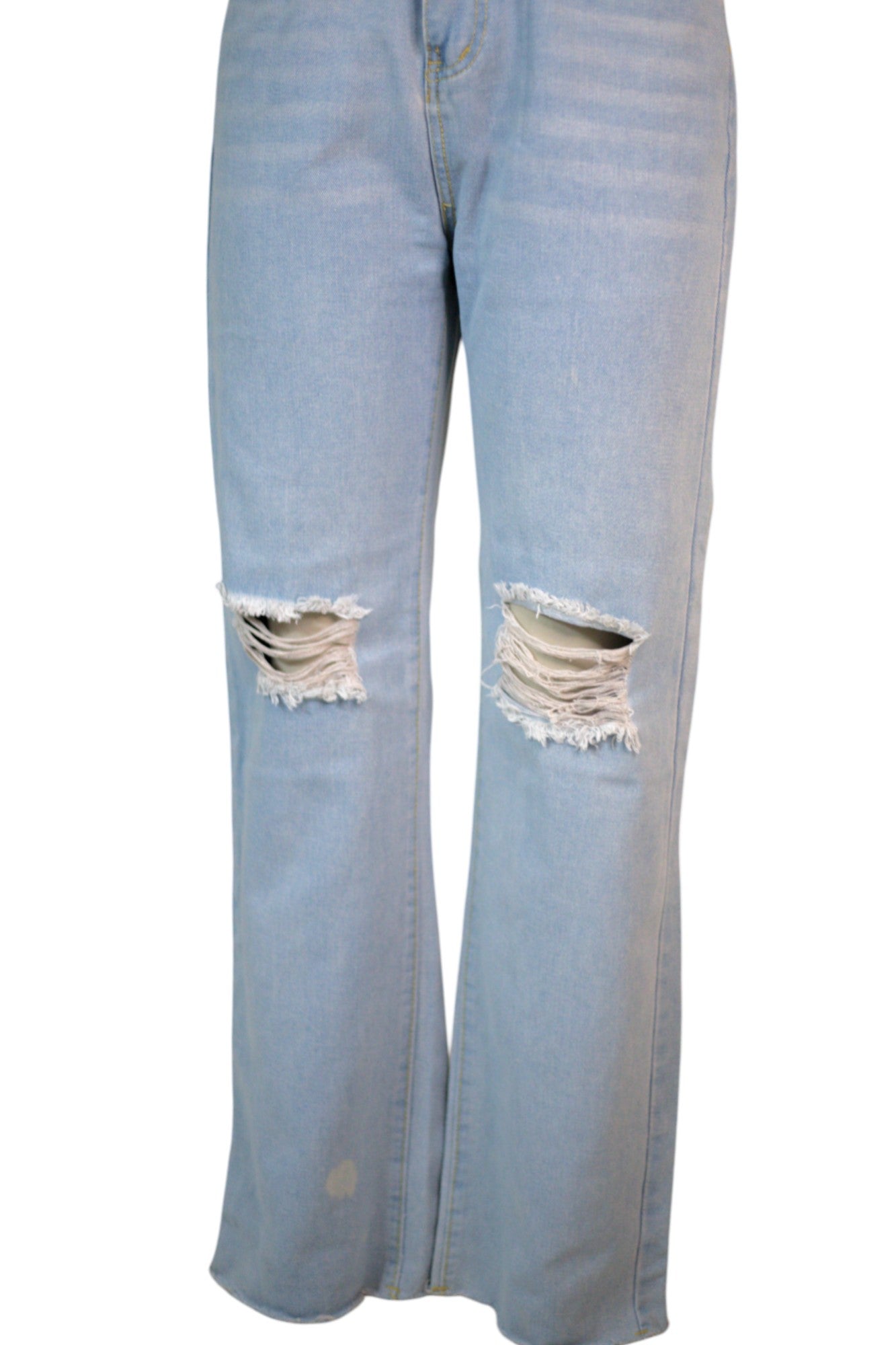 Ripped Light Blue Denims