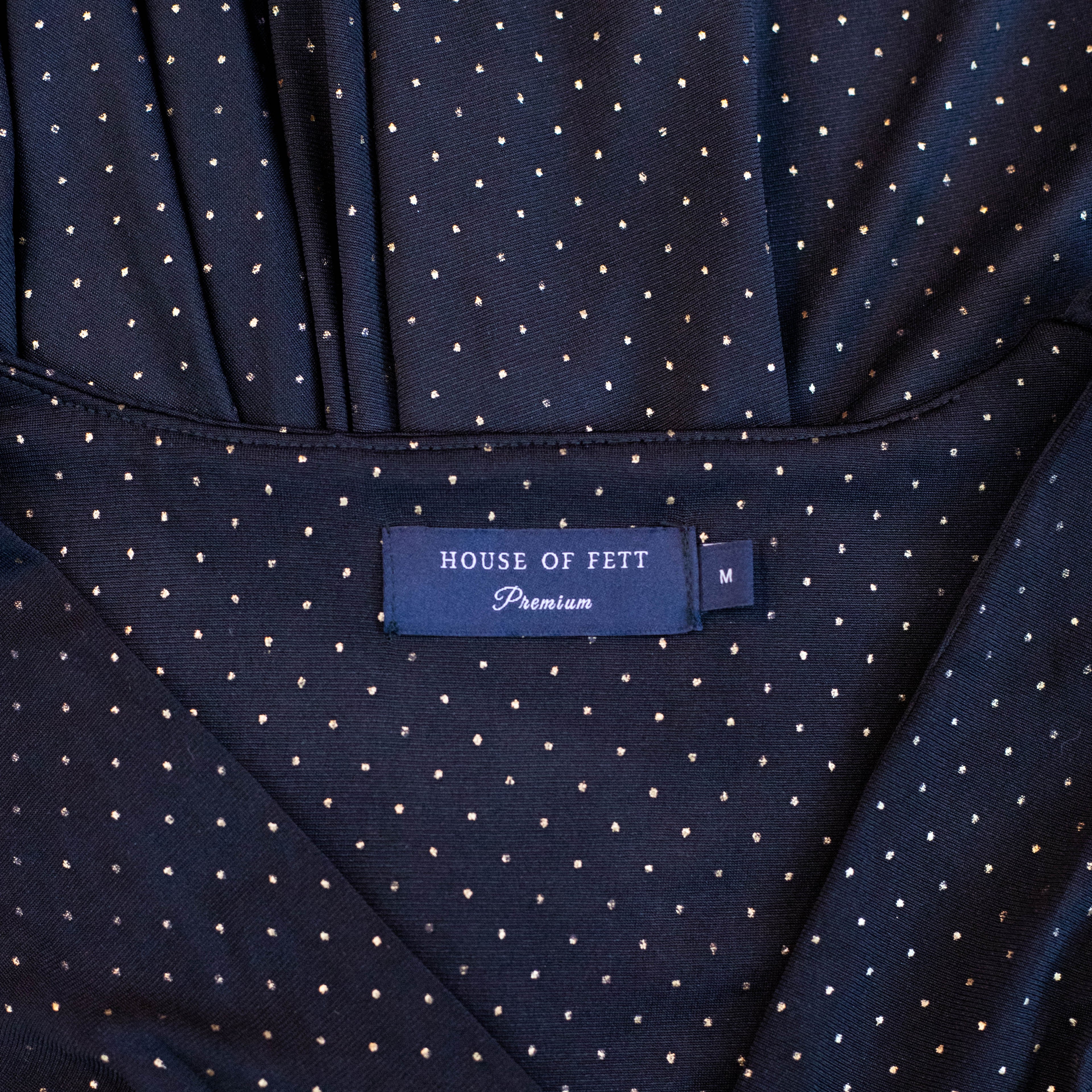 House of Fett Black Gold Marrakech Dress