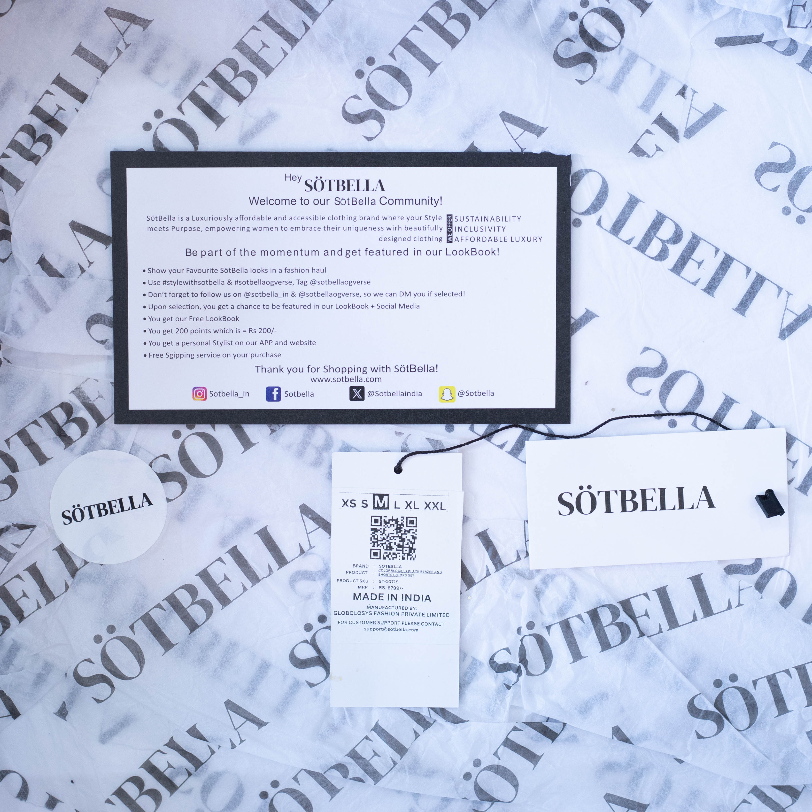 Sötbella Formal Black Blazer and Wide Shorts Co-ord Set