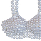 Miri Piri Hand-beaded Ivory Pearl Bralette Top