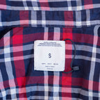 Zara Woman Blue Red Tartan Plaid Shirt
