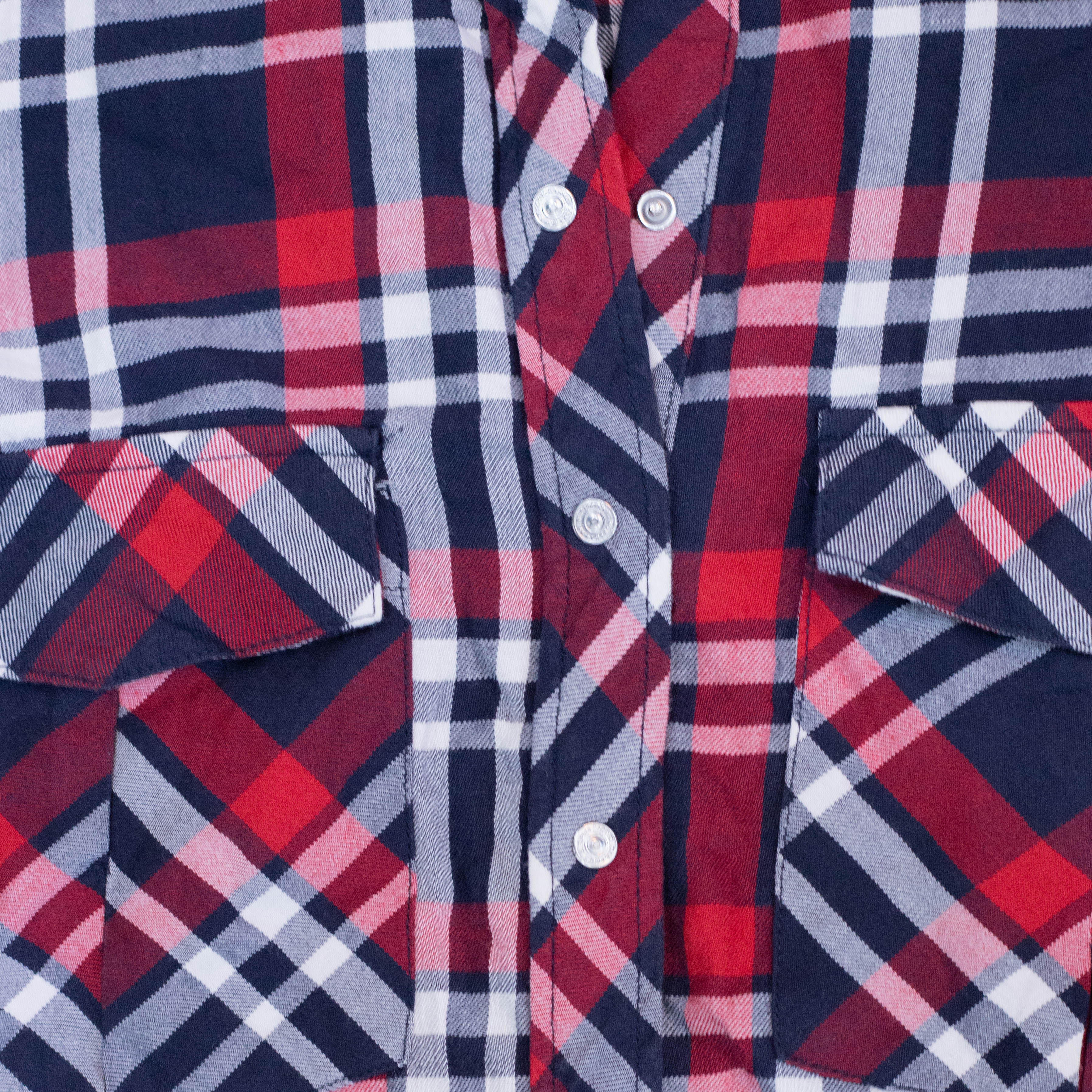 Zara Woman Blue Red Tartan Plaid Shirt