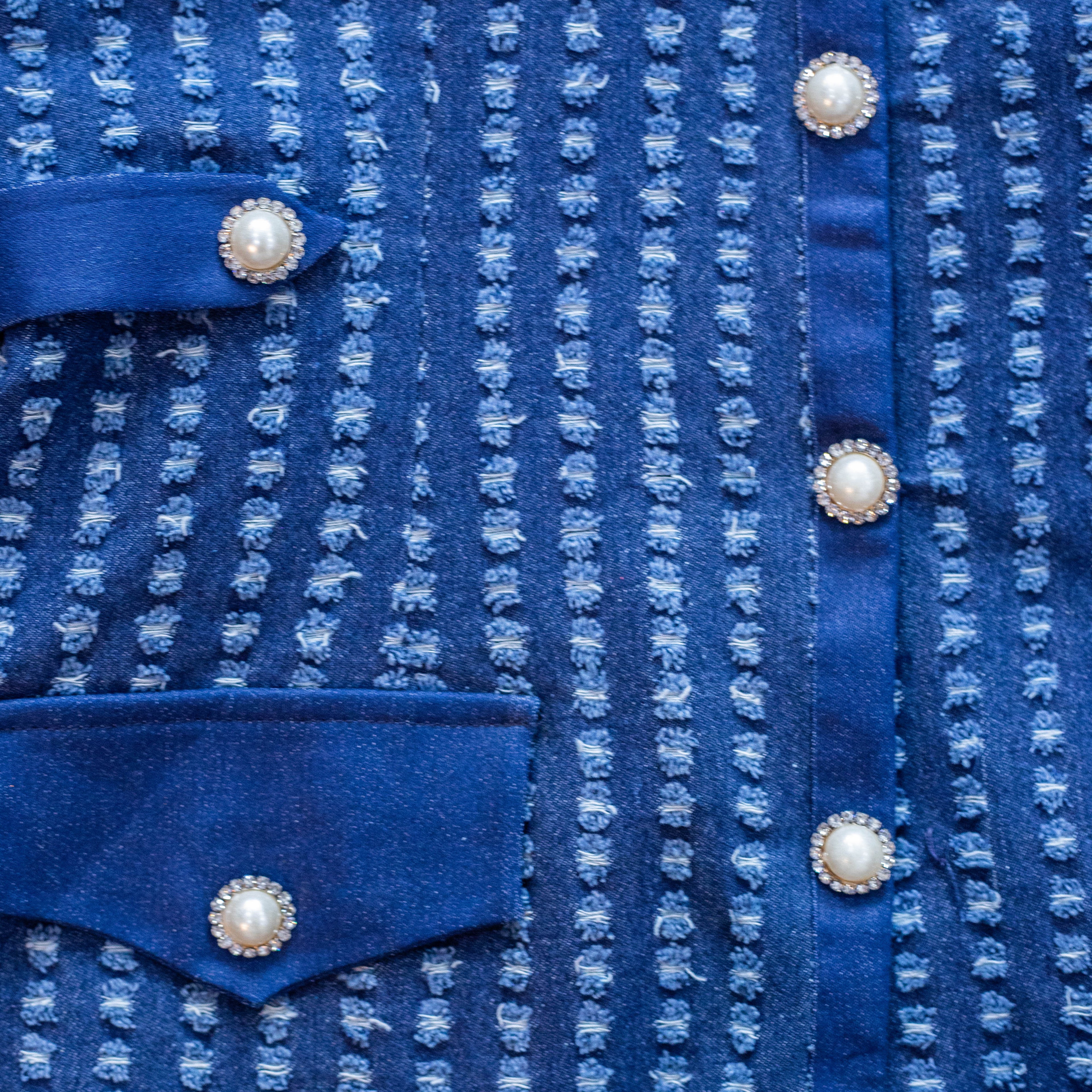Afwah Serafina Character Denim Dress