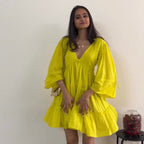 Ordinaree Buttercup Tiered Short Dress