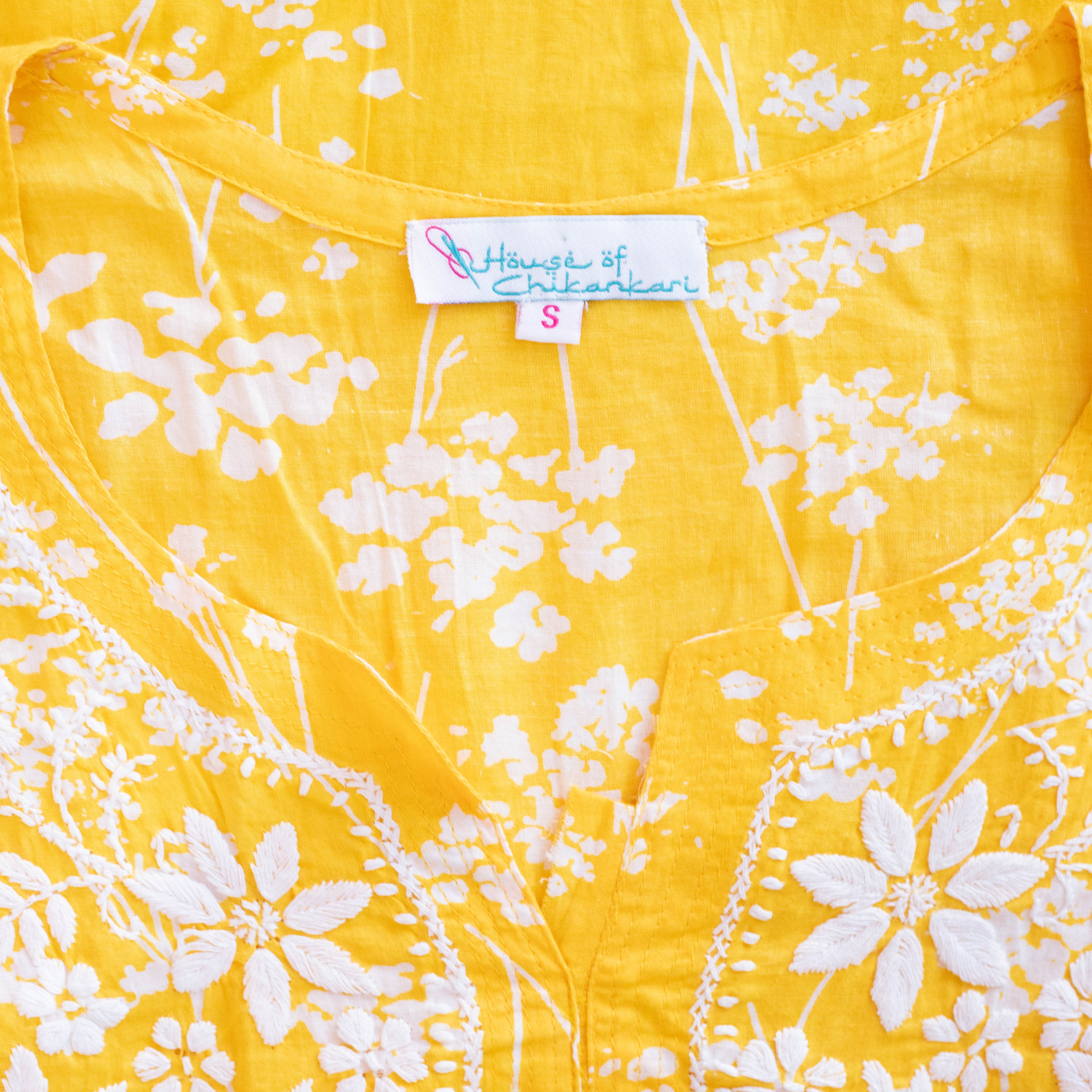 House Of Chikankari Zainab Mulmul Printed Straight Kurta with Pants