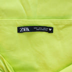 Zara Lime Side Cut-out Mini Dress