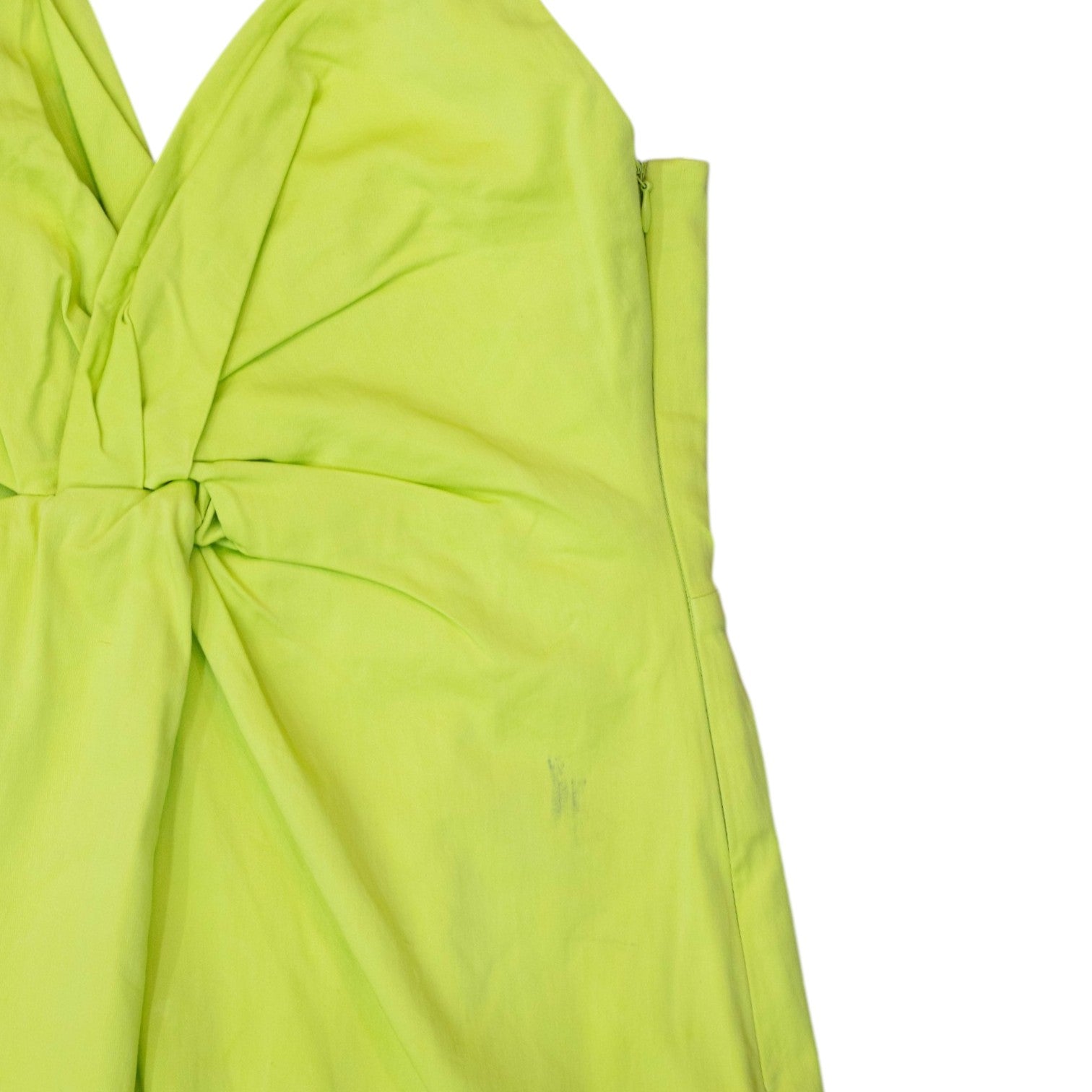 Zara Lime Side Cut-out Mini Dress