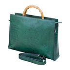 Shop Mistry Bamboo Forest Green Tote