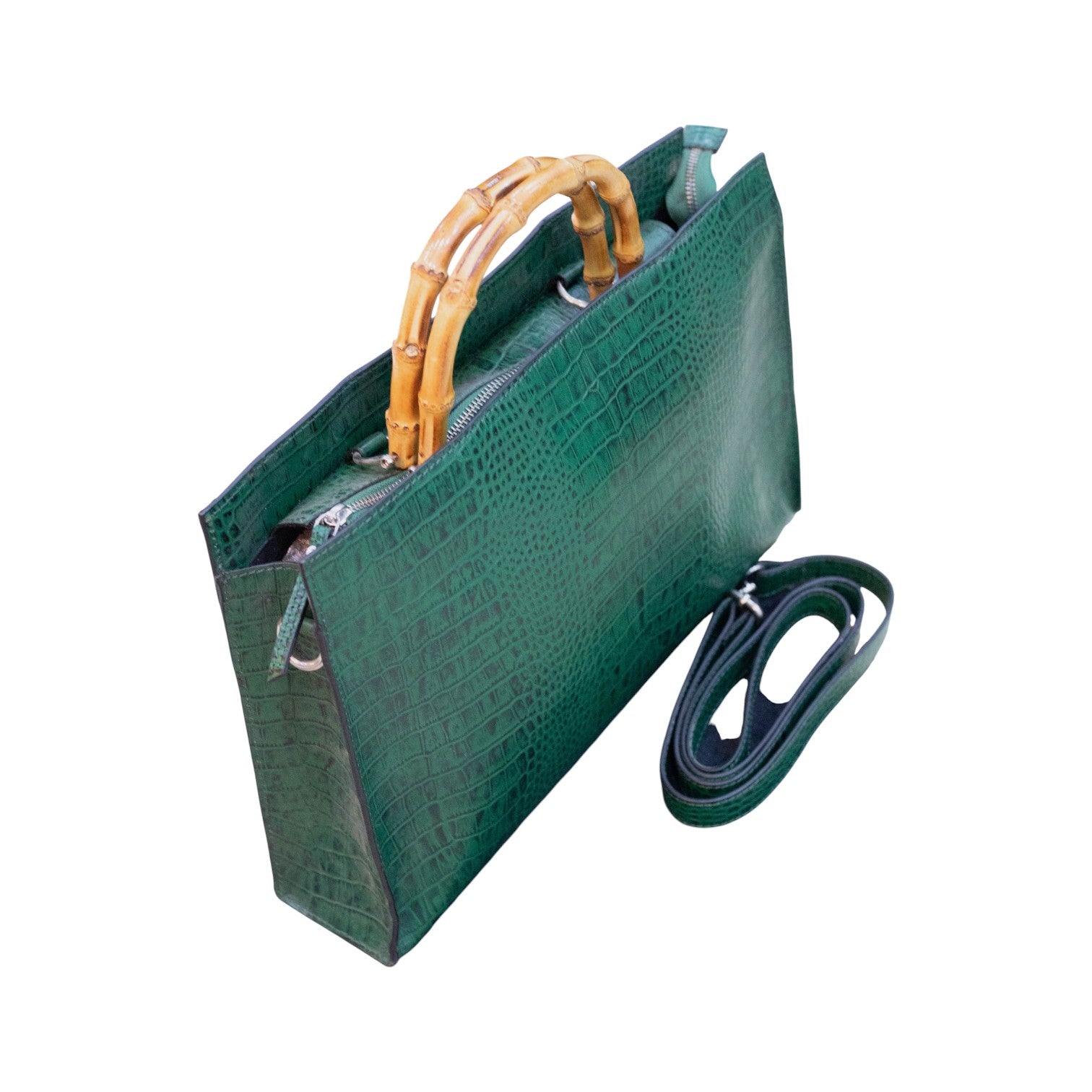 Shop Mistry Bamboo Forest Green Tote