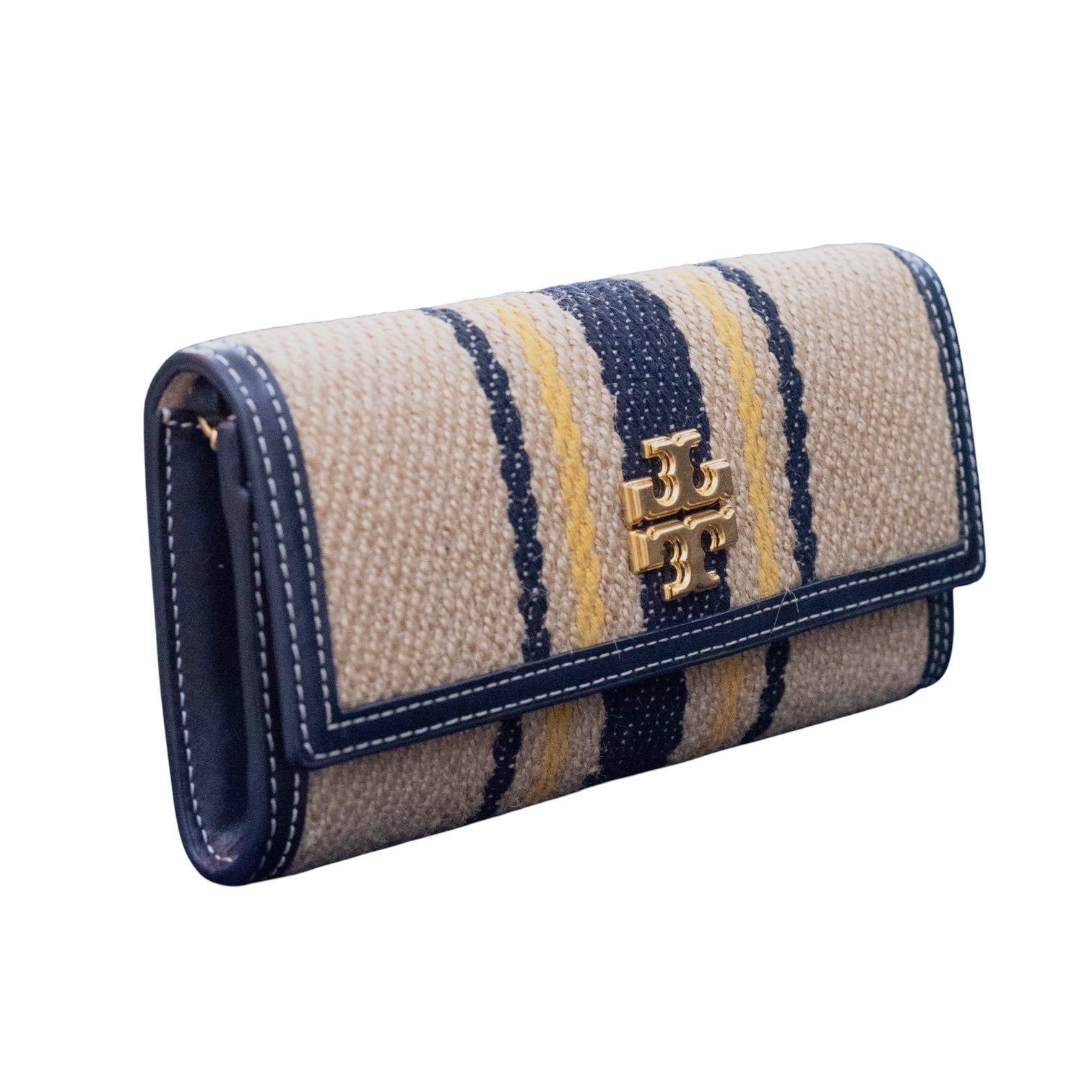 Tory Burch Juliette French Linen Chain Wallet