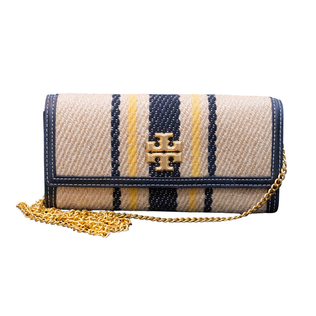 Tory Burch Juliette French Linen Chain Wallet