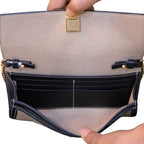 Tory Burch Juliette French Linen Chain Wallet