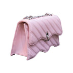 Charles & Keith Mini Quilted Chain-strap Flap Bag